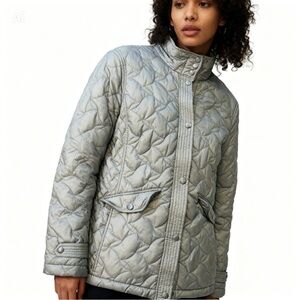 Lands' End Olive Brown Quilted Jacket